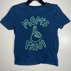 Old Navy Blue Kids Tee - Mom's Fan Graphic